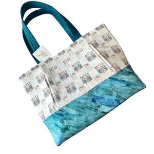 Sew Whimsy Handmade Quilted One of a Kind Large Bridal Party Tote